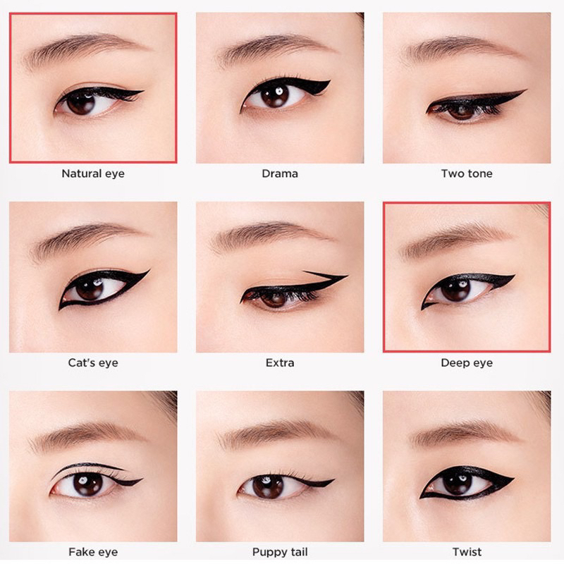 【Official Outlet】SANIYE Eyeliner Pen Eye liner With Brush Gel Matte Cair Quick Dry Cepat Kering Longlasting Tahan Lama Waterproof Anti Air Kosmetik Mata Makeup Wajah M418 M255 M208 BPOM