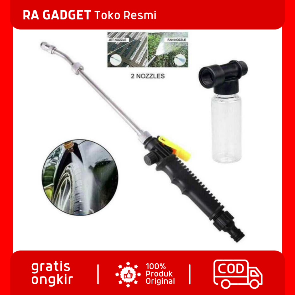 Nozzle Gun Semprotan Air Sabun Cuci Mobil Tanaman 62 cm Spray Water Gun / Alat Kepala Semprotan Semp