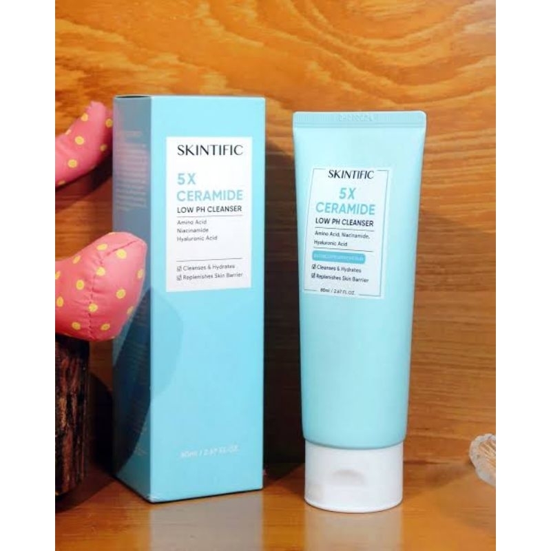 ❣️CHIDLOMSHOP❣️[BPOM] Skintific 5X Ceramide Low pH CLEANSER 80 ML