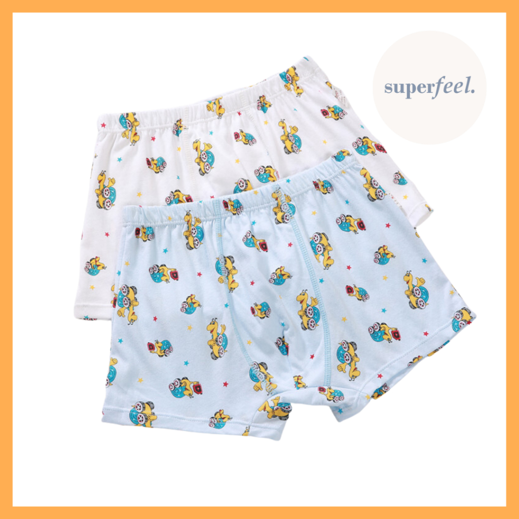 SFL CELANA PAKAIAN DALAM ANAK DALAMAN BOXER KATUN 2 LAPIS MOTIF LAKI CEWE COWO PRIA WANITA LUCU KOLO