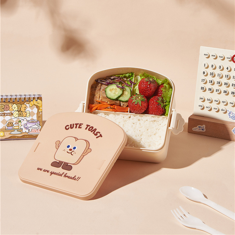 KOTAK BEKAL MAKAN KOTAK SEKAT /KOTAK MAKAN FOOD GRADE KARAKTRER 6726 ROTI