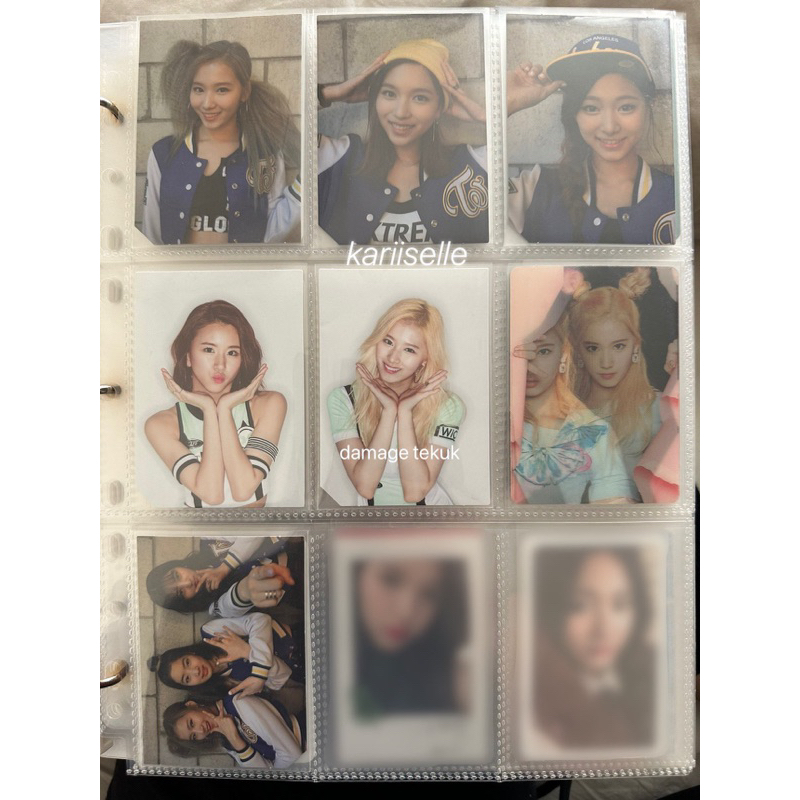 TWICE PAGE TWO ALBUM PHOTOCARD LENTICULAR selca sana mina tzuyu chaeyoung lenti unit flower pc cheer