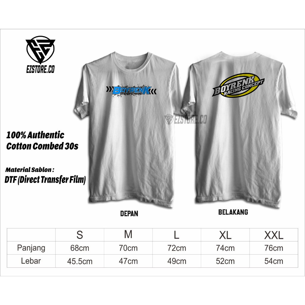 KAOS/BAJU DISTRO BOYRENK RACING CONCEPT OFFICIAL