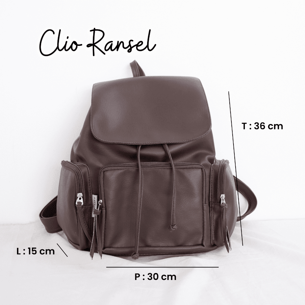 Clio Backpack - Tweelyforbag - Tas Ransel Wanita - Tas Wanita