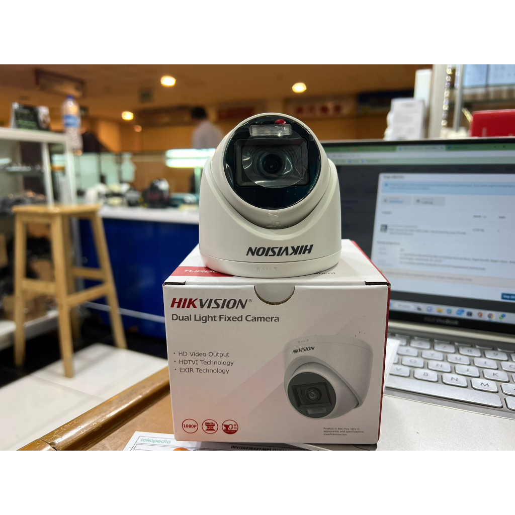 KAMERA CCTV INDOOR 5MP COLORVU HIKVISION DS-2CE76K0T-EXLPF DUAL LIGHT