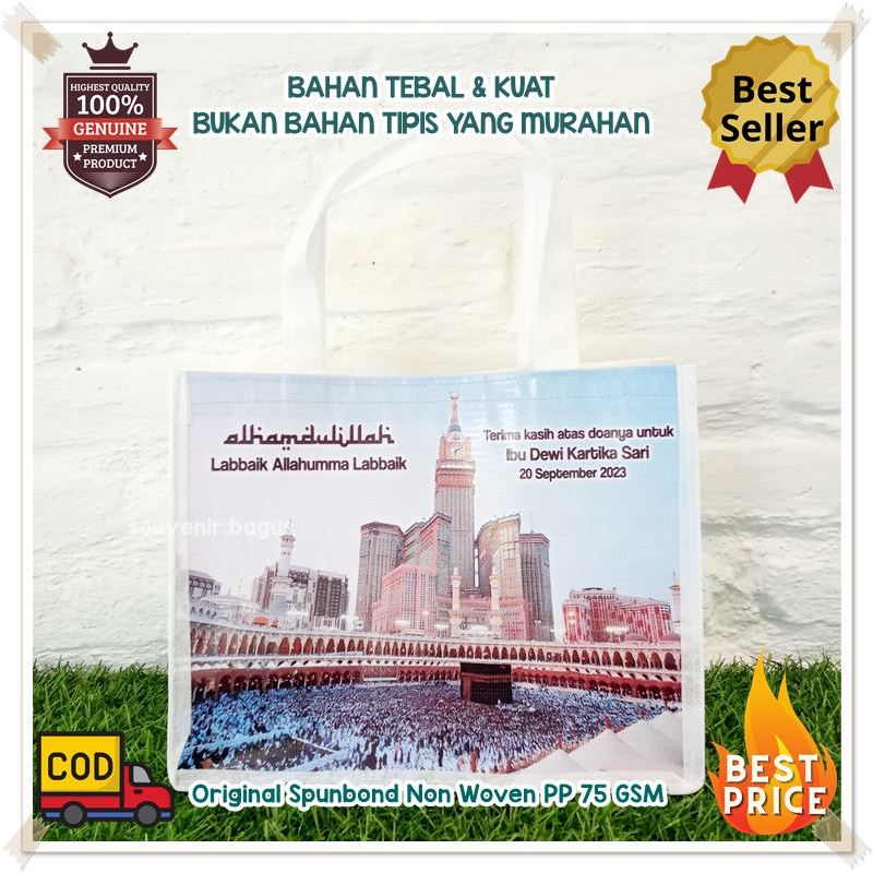 Tas Souvenir Hantaran JUMBO Lebaran  Promosi imlek Haji Umroh Idul Fitri Natal Paskah Ultah JUMBO Custom Tas Souvenir 40*40*20cm Ter Murah