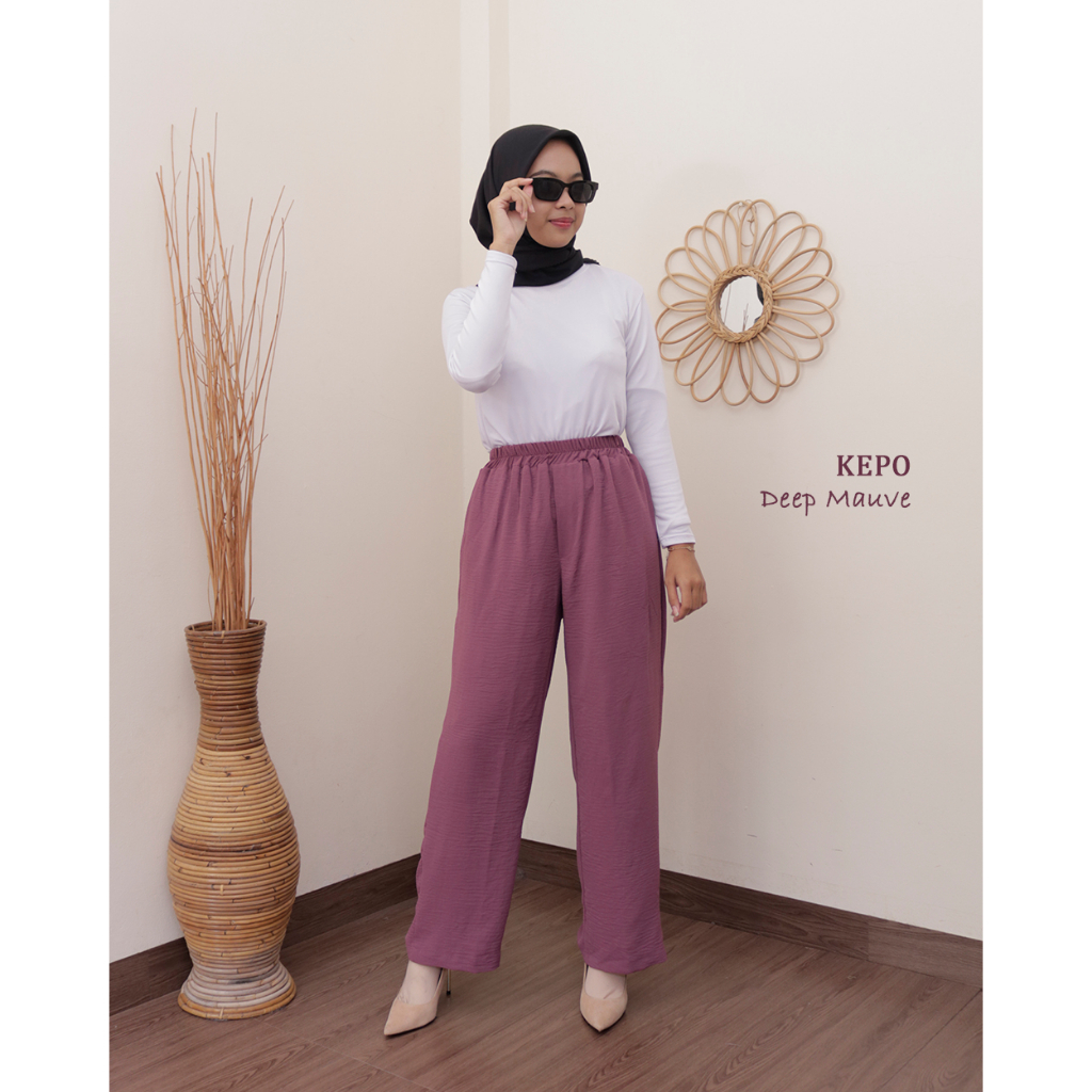 COD - S, M, L, XL, XXL ORIGINAL Celana Panjang Wanita KEPO Pants - Semi Kulot by Hijab Mamah icis