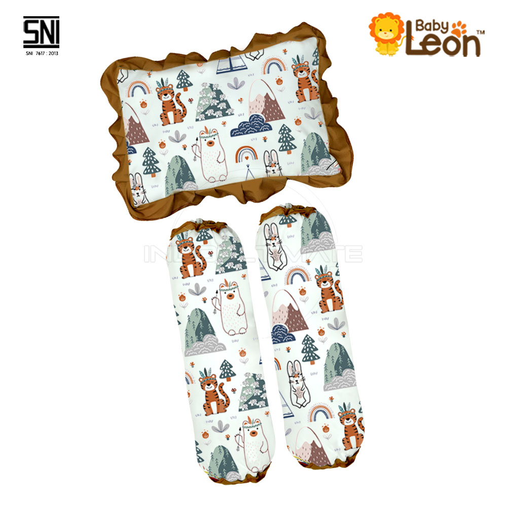 Bantal Guling Bayi bayi Set BGS-02 Boneka bergambar Murah Bantal anak Baru Lahir newborn SP-016-BT