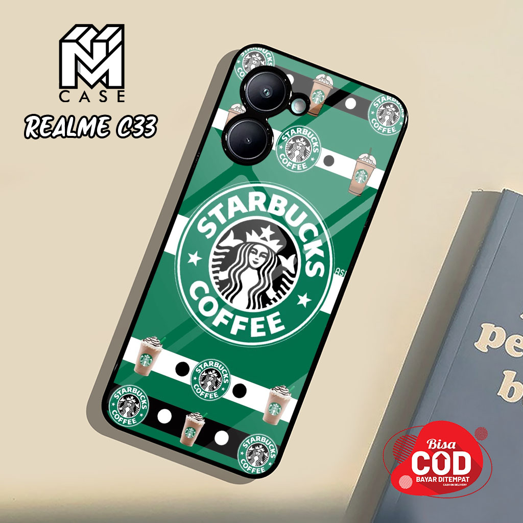 NM Case - Case Realme C33 Terbaru - 58 - Fashion Case Starbucks Casing Hp Case Murah Softcase Hardca