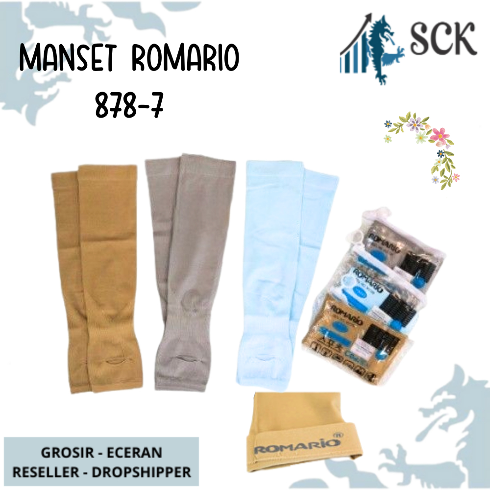 Deker ROMARIO Polos 878-7 / Manset Tangan Panjang Bahan NYLON Polos GROSIR