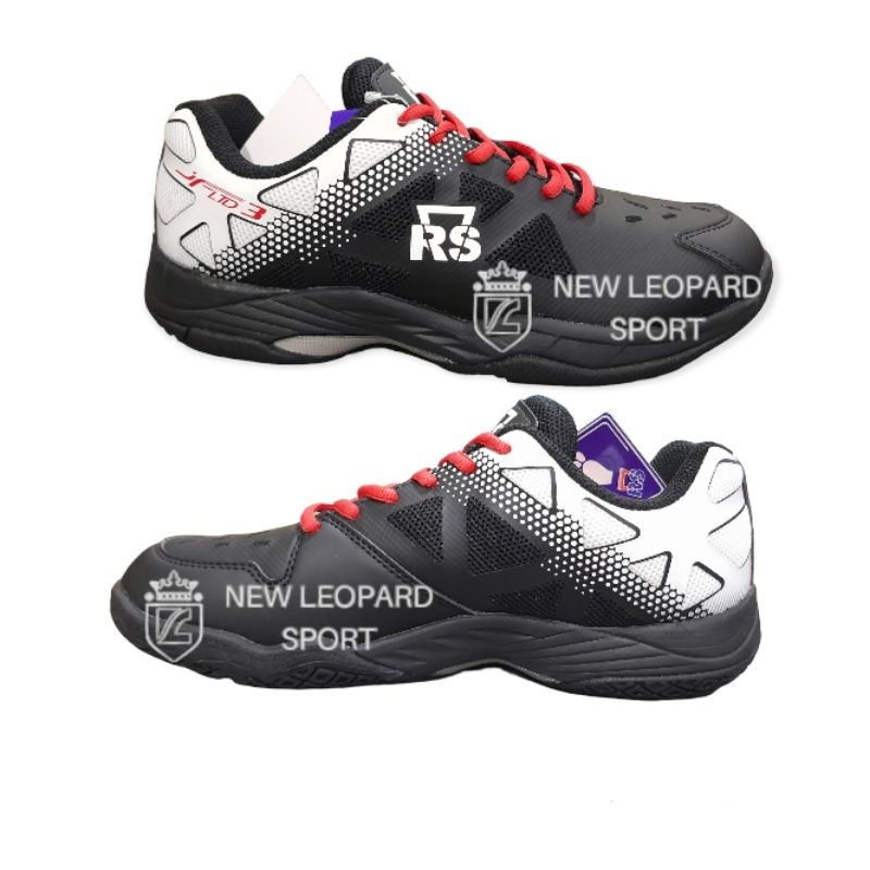 Sepatu badminton RS JF LTD 3 hitam putih