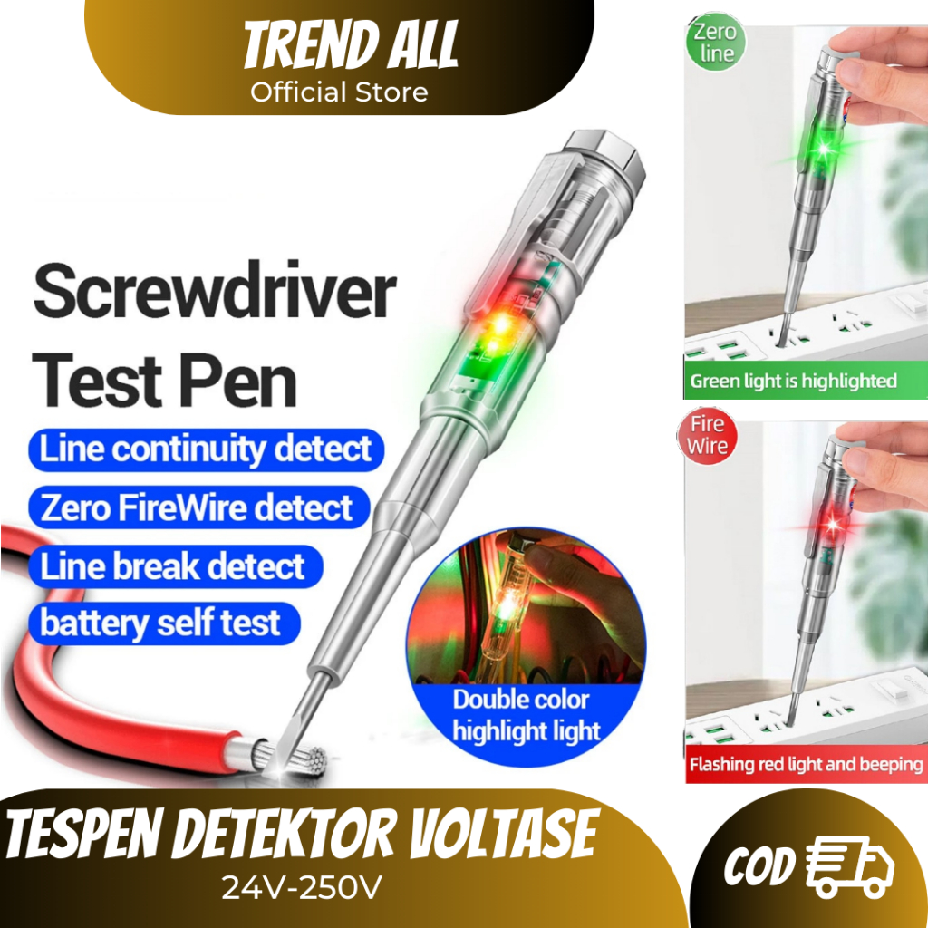 Tespen Detektor Cek Arus Listrik Multifungsi