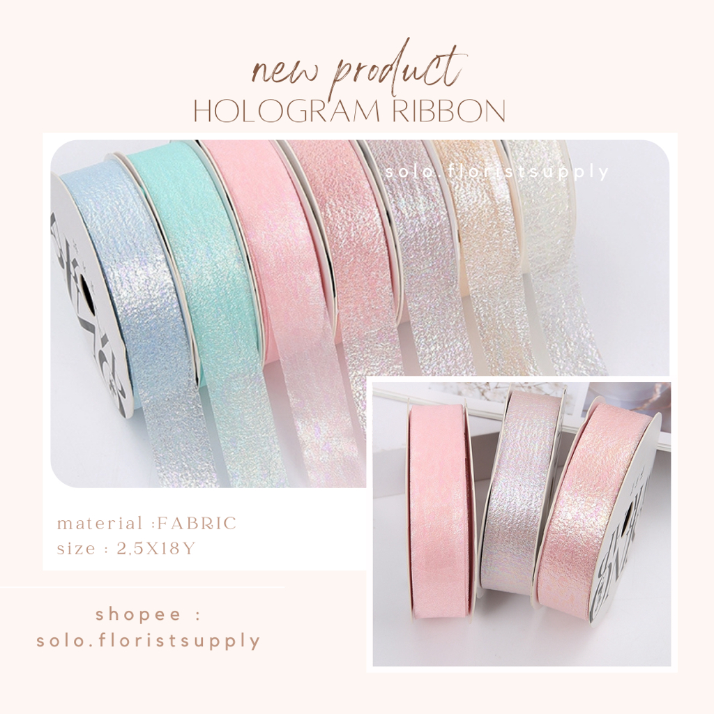 

ECER HOLOGRAM RIBBON KOREAN RIBBON MOTIF GARIS UJUNG PITA PREMIUM LEBAR 2.6CM PREMIUM PITA KADO GIFT BOUQUET DEKORASI PITA ORGANDI TRANSPARAN UJUNG MOTIF GARIS PITA KAIN TILE TRANSPARAN PITA KADO HIAS PER METER CRAFT KERAJINAN TANGAN