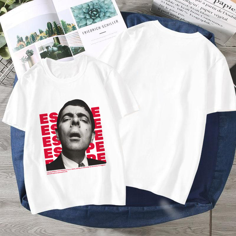 Mokokomo T-shirt Baju Couple Keluarga Mr.bean Kaos Couple Atasan Couple Keluarga