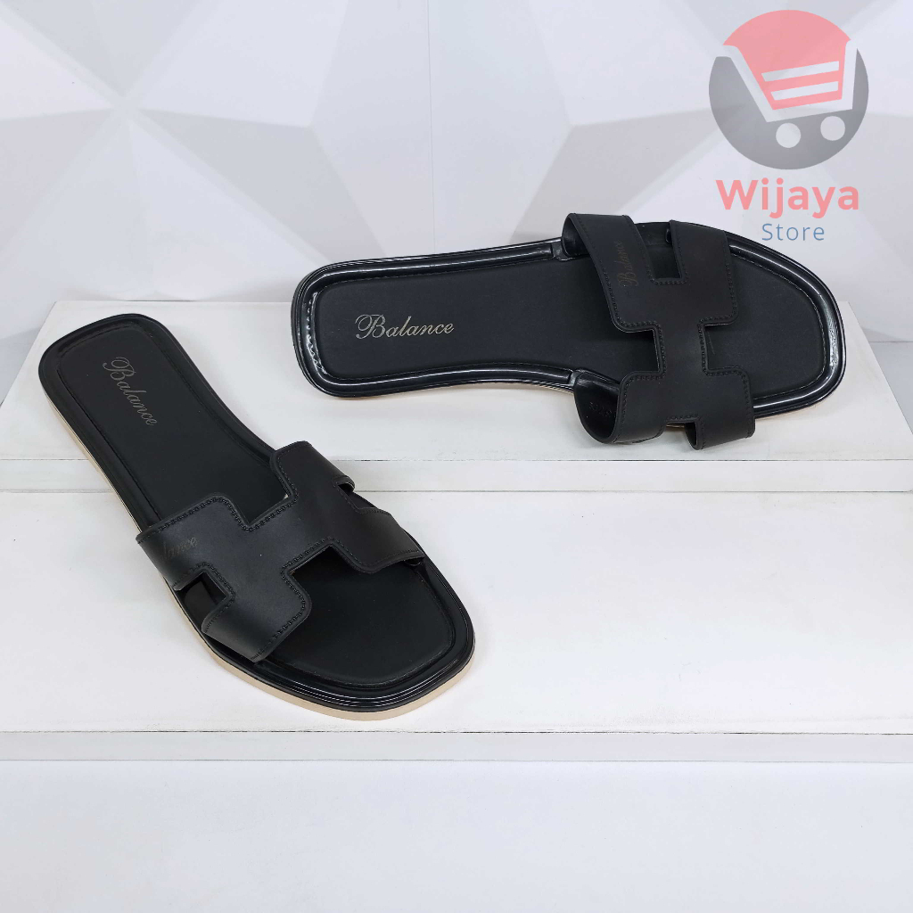 Sandal BALANCE 1838 Flat Slop Wanita Sendal Jelly Slide Selop Cewek Perempuan