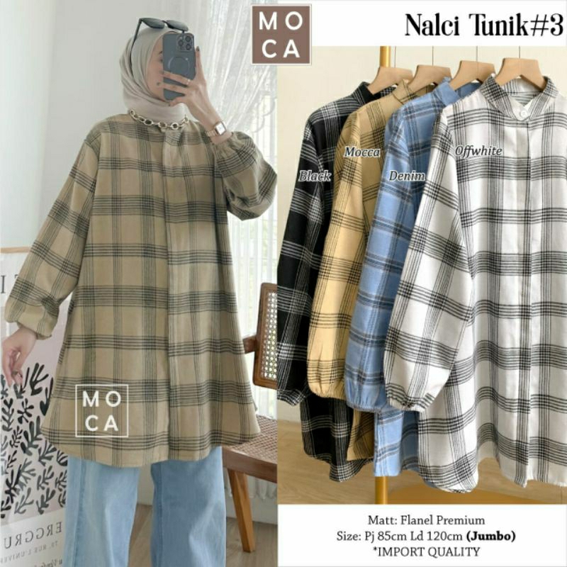 Nalci Tunik#3//FlanelPremium//Jumbo//By.Moca