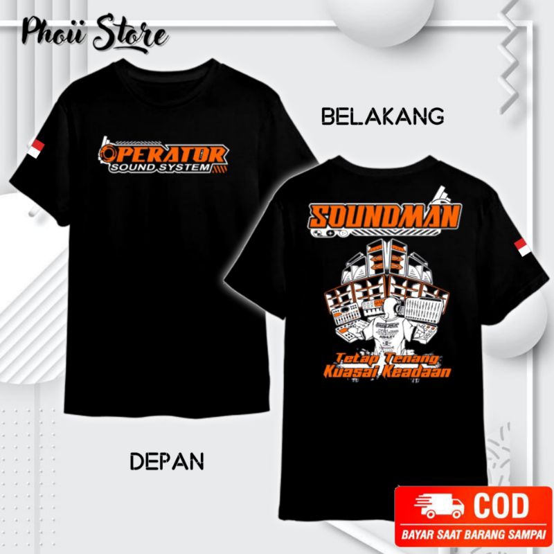 Kaos Baju Operator Sound System Sound Man