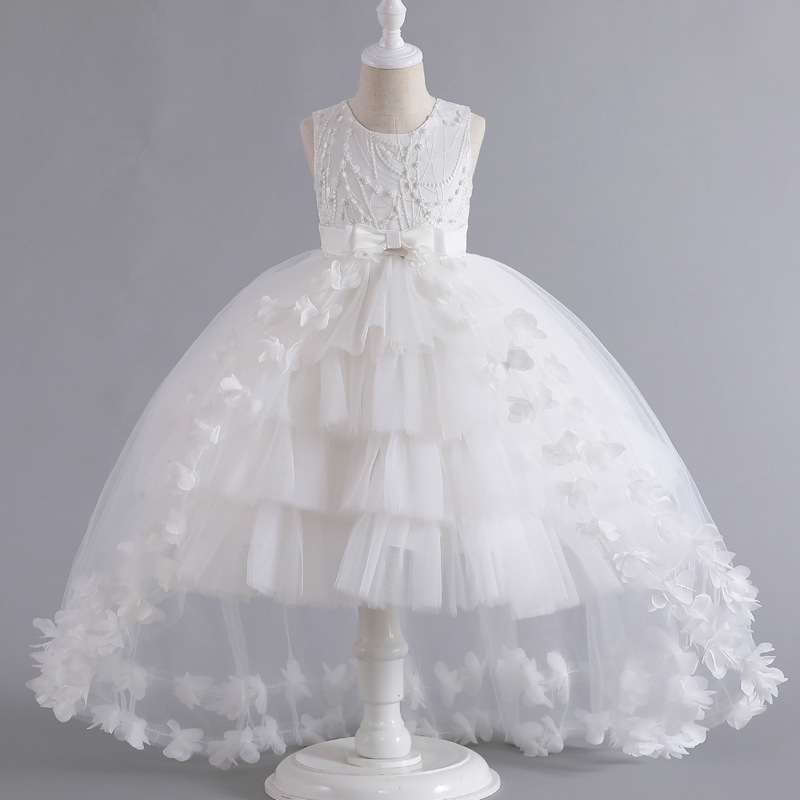 Dress Pesta Anak Perempuan 3 - 12 Tahun Buntut Putri Kerajaan Princess Dress Tutu Import Korea Gaun Ulang Tahun Anak Tanggung Premium