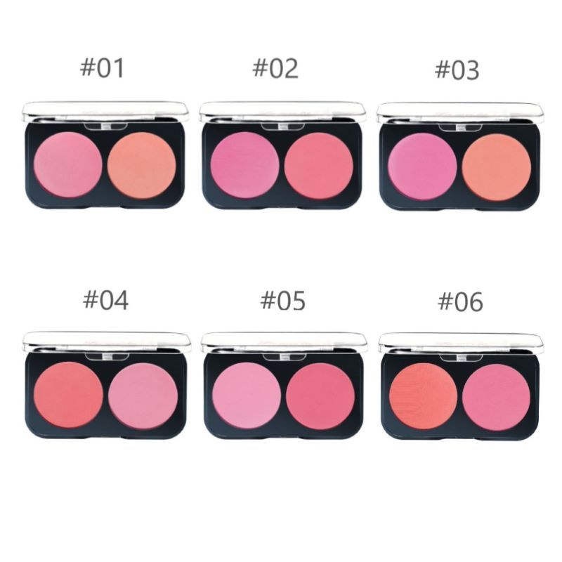 Hope Store - Lameila 5006 Palet Blush On 6 Warna Mineral Pigment Blusher Powder 2in1 Tahan Lama