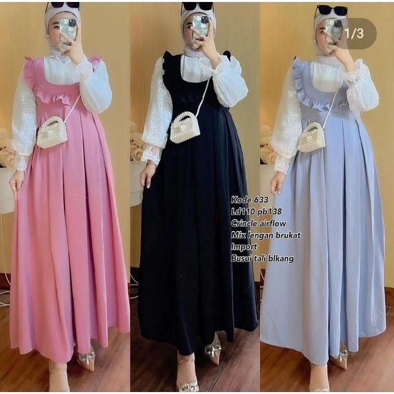 Gamis Cringkle Anggun