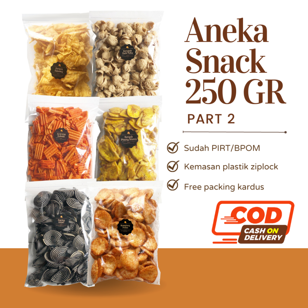 [DELISH SNACKS] Aneka Snack Grosir 250 Gram Part 2 / Grosiran Kiloan / Cemilan Camilan Murah Enak Asin Pedas Gurih