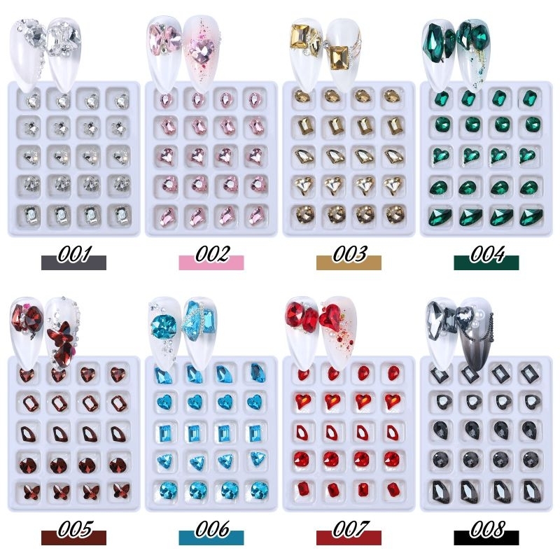 Rhinestone Nail Art / Permata Nail Art / Aksesoris Rhinestone Permata