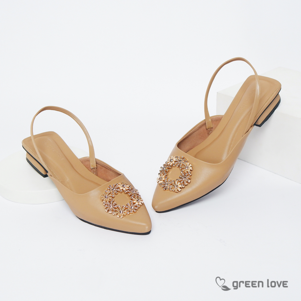 Green Love Sandal Wanita Selop RIHANNA