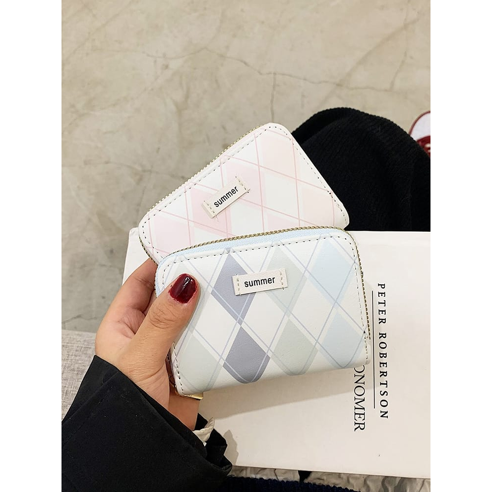 AFM Dompet Kartu Dompet Wanita Motif Simpel Murah Realpict
