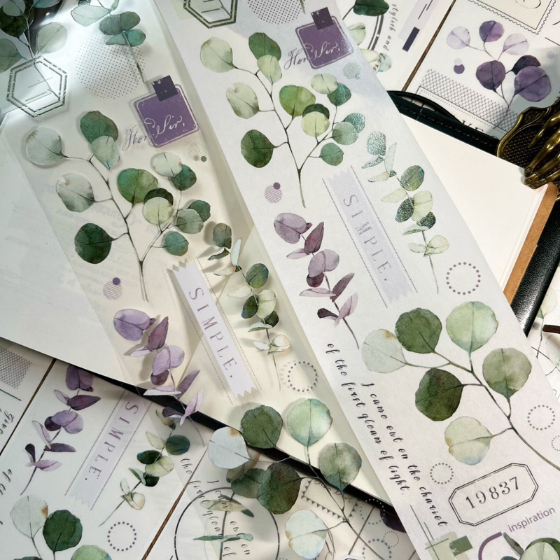 

Yi Er Eucalyptus Washi and PET Tape