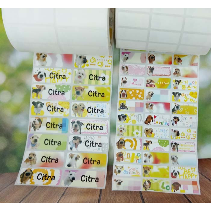 

Label Nama Import Waterproof DOG