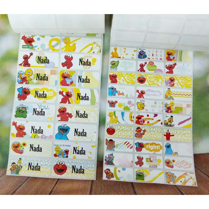 

Label Nama Import Waterproof SESAME STREET