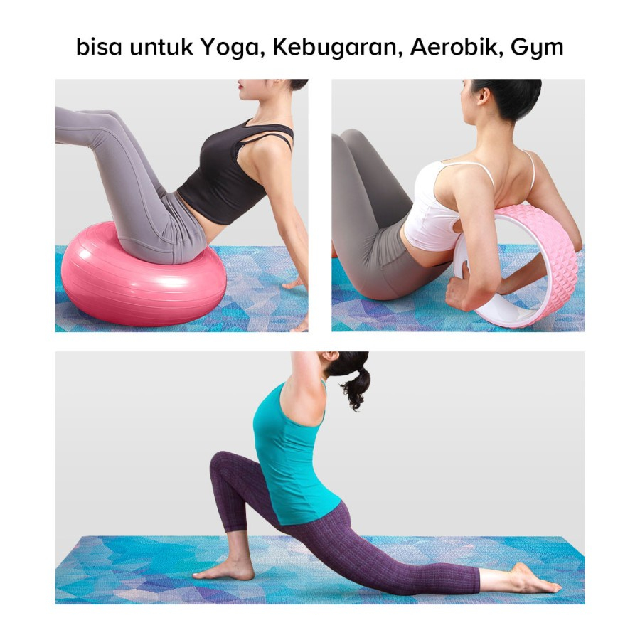 3 VARIAN UKURAN !! NBR Yoga Mat 15MM | Matras Latihan Anti Slip Mat Senam Yoga Mat Gym Matrass Fitness Karpet Matras