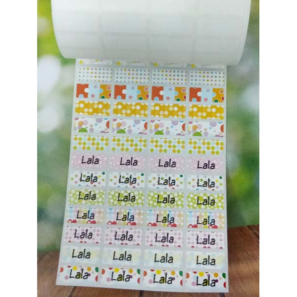 

Label Nama Import Waterproff Polos POLKADOT