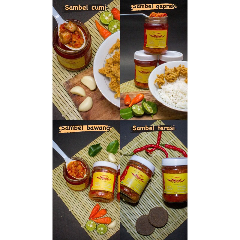 

Uham Sambal (Sambal Homemade) Sambal Cumi/Sambal Geprek/Sambal Teri/Sambal Pete/Sambal Terasi