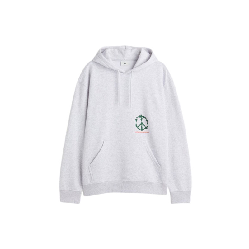 COD 3.3 Hoodie HnM Peace We'll Get There Sablon Grey Sweater H&amp;M Pria Wanita