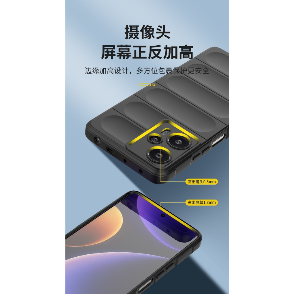 XIAOMI POCO F5 ANTI FALL MATTE SOFT TPU ANTI DROP COVER SILICON SOFTCASE