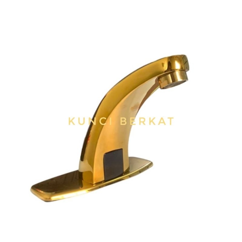 Kran Sensor Gold/Kran Wastafel Sensor Gold/Keran Cuci Tangan/Kran Otomatis/Automatic