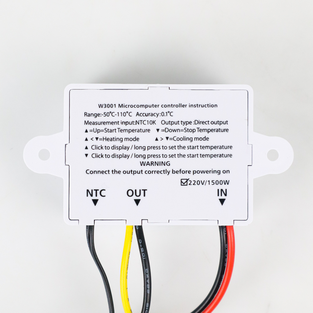 Taffware Digital Temperature Control Thermostat Microcomputer 220V - XH-W3001