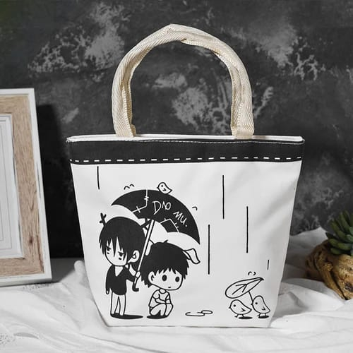 TOTE BAG SMALL  WANITA-KANVAS SLING BAG TAS CEWEK