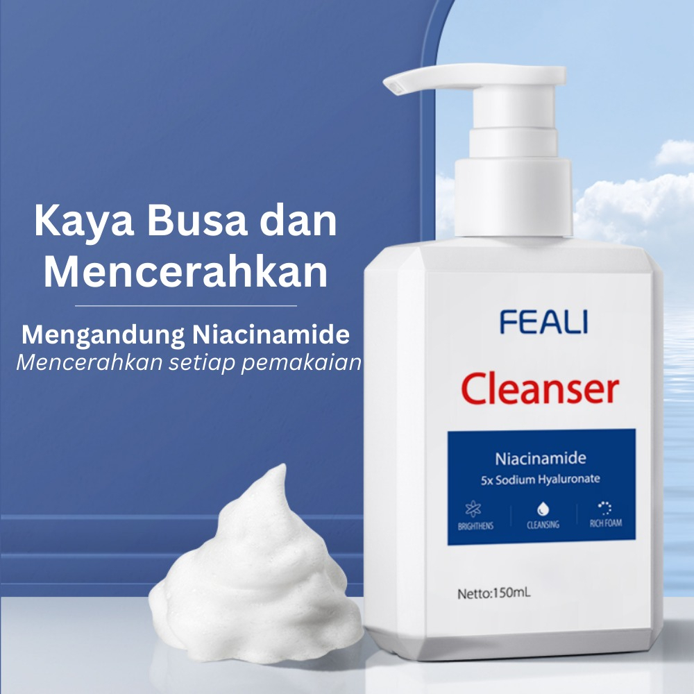 *RM*FEALI - Facial Wash Niacinamide 5x Sodium Hyaluronate Facial Wash Gentle Cleanser | Sabun Pembersih Muka untuk Skin Care