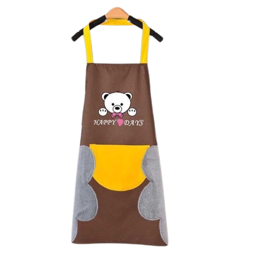 C16 Celemek Masak Apron Dapur Anti Air Minyak bisa Lap Tangan PREMIUM / KELINCI / RUSA / BEAR