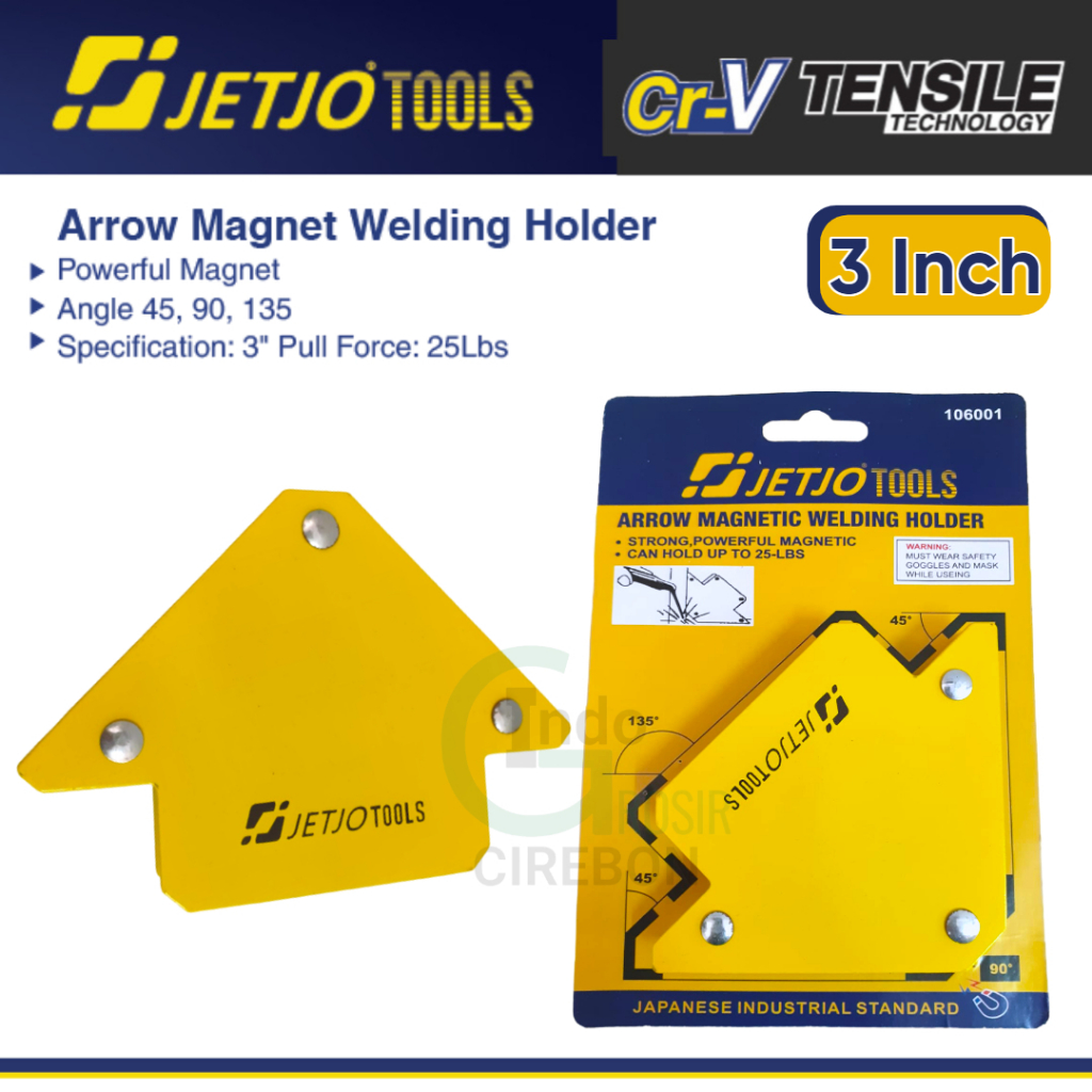 JETJO Siku Las Magnet 3 Inch Magnetic Welding Holder 3&quot; 25 Lbs tukang las