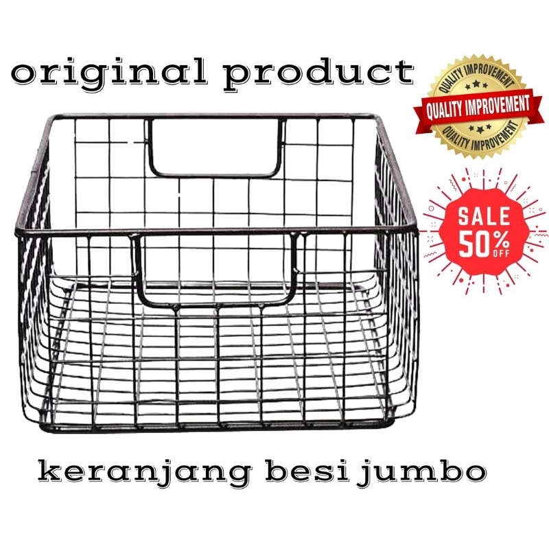keranjang ram besi  kotak jumbo
