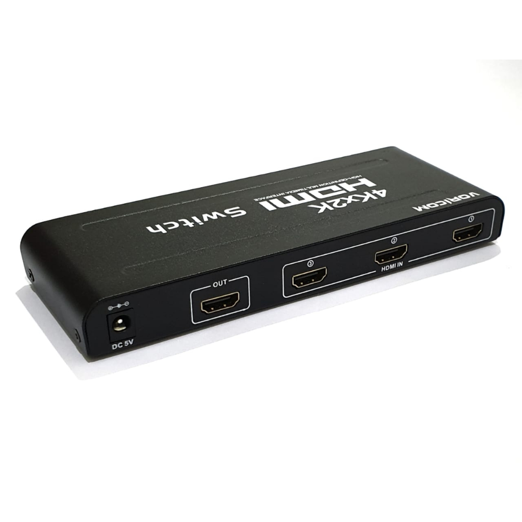 HDMI Switch 5 Port with Adaptor dan Remote support 4k