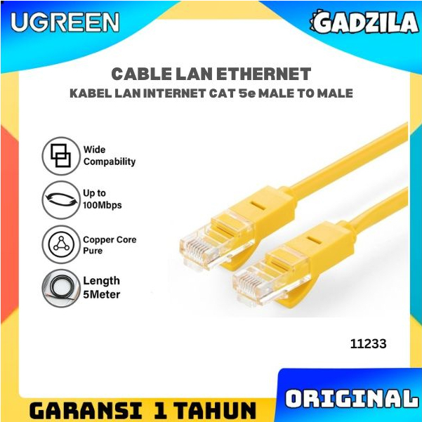 UGREEN Kabel Lan Cat 5e 5 e UTP Cable Colokan Sambungan Modem Network Ethernet Internet