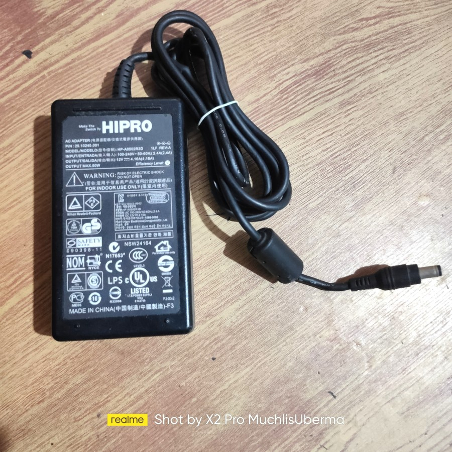 Adaptor HIPRO HP-0502R3D 12V 4.16A Adapter