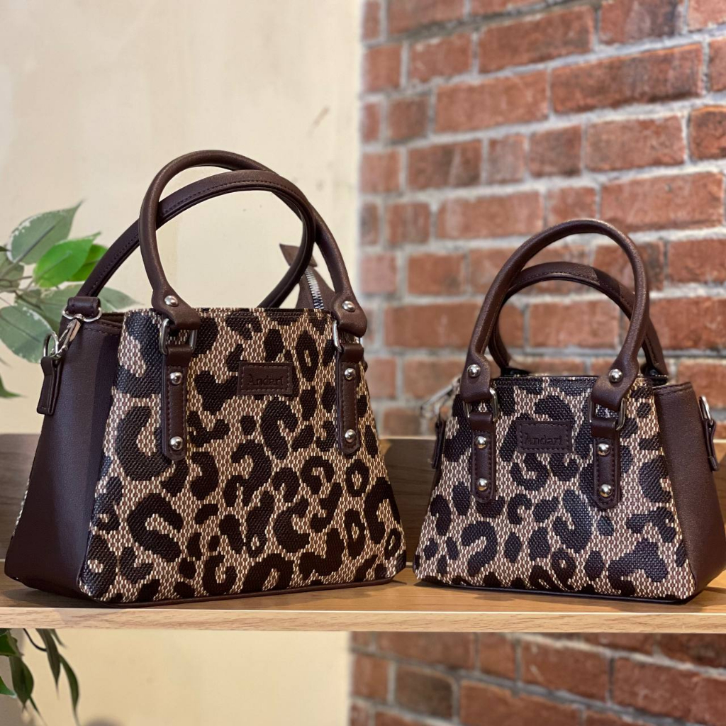 LAVA Bag Varian Kulit Jeruk - Leopard - Gold - Silver Original by Andari Tas Selempang Wanita