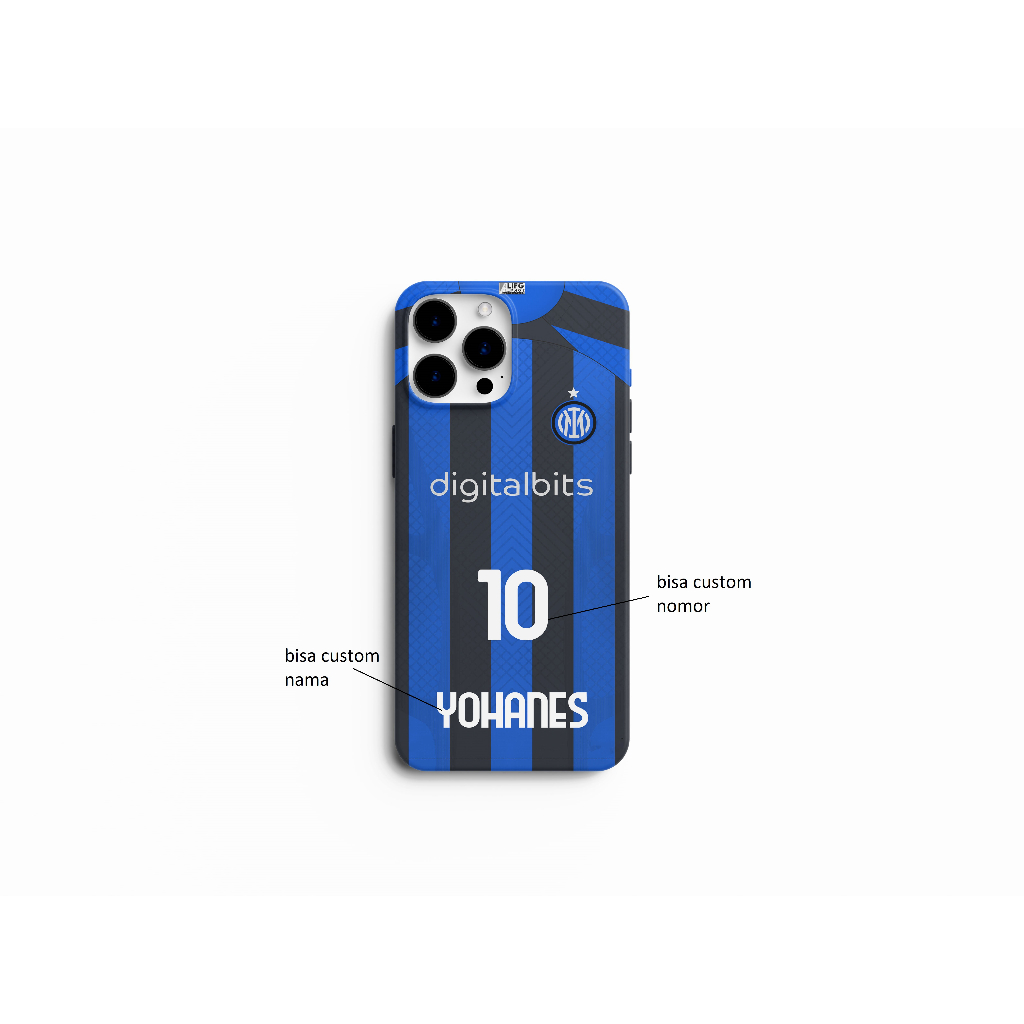CUSTOM CASE BOLA INTER MILAN 22/23 BEBAS GAMBAR SEMUA TYPE READY
