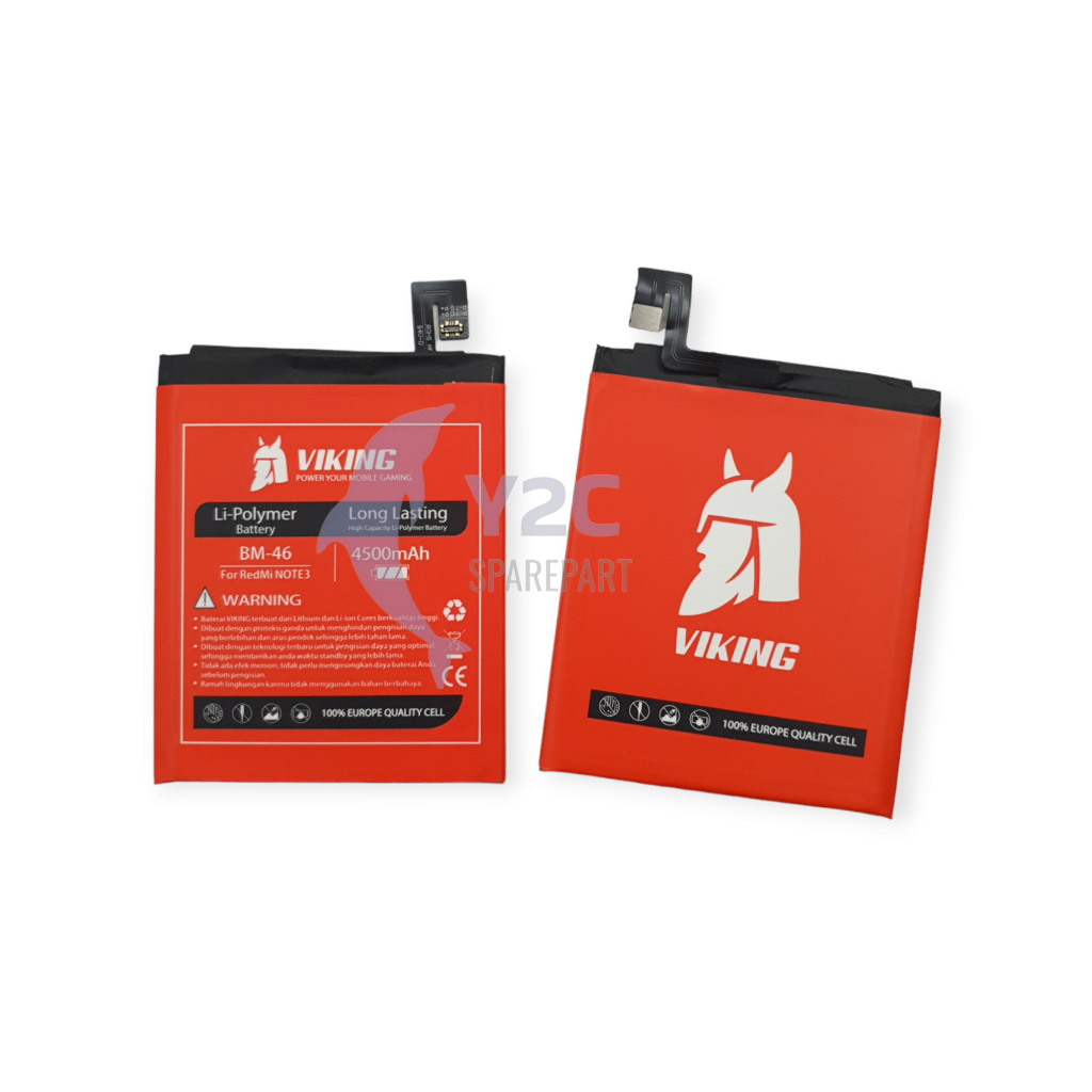 VIKING BM46 XIAOMI REDMI NOTE 3 BATERAI DOUBLE POWER BATRE BATERE BATRAI BATREI ORIGINAL