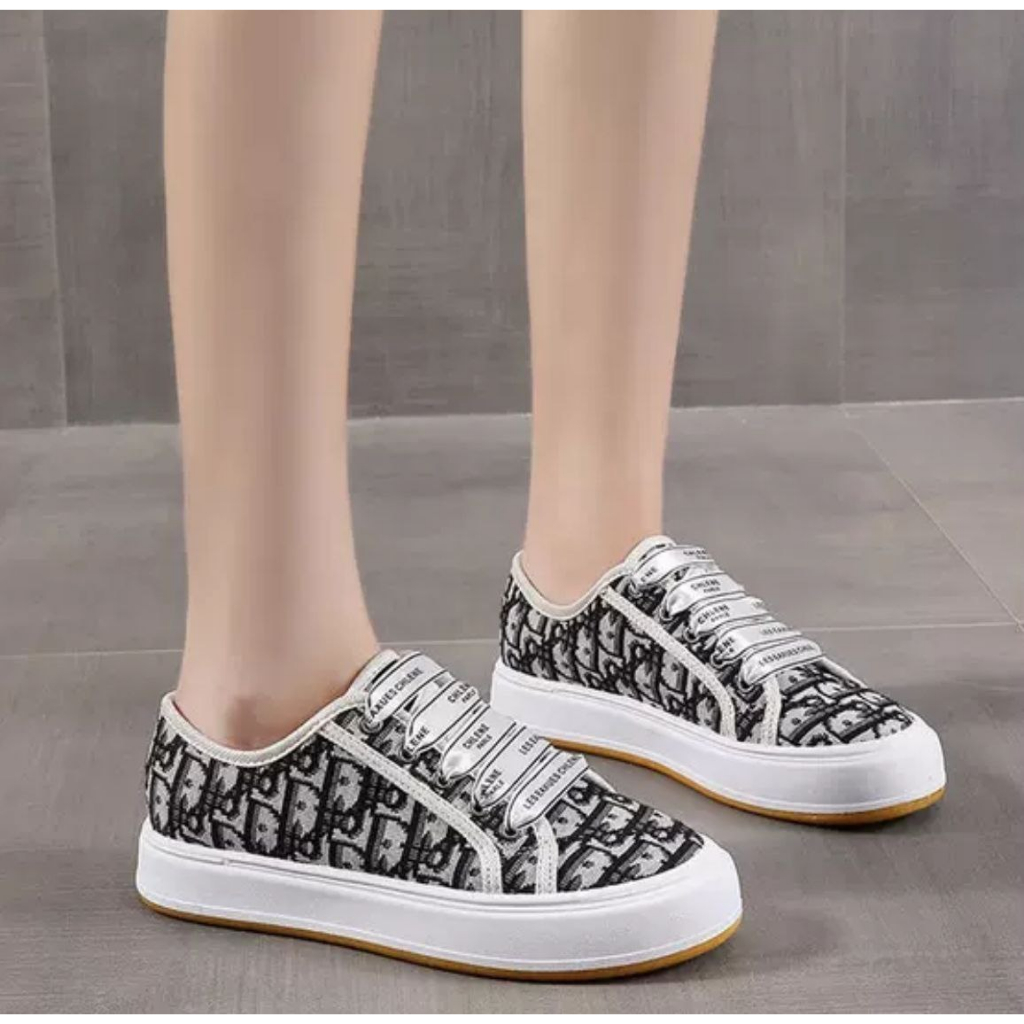 AGI7010 Sepatu Sneakers Wanita Fashion Import Walk'N Sneaker Tali Sepatu Silk Ready Jakarta Bisa COD (WIth Box)